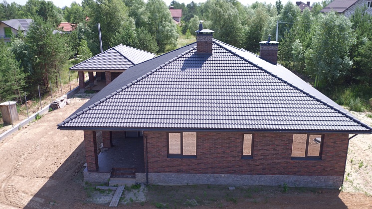 Цеметно-песчаная черепица CREATON Goteborg графит