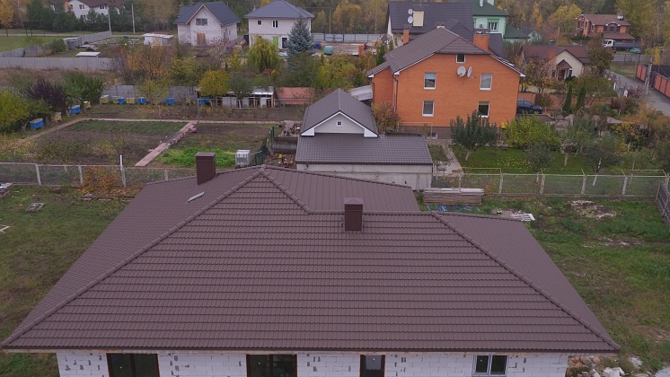 Цеметно-песчаная черепица Creaton Goteborg коричневый